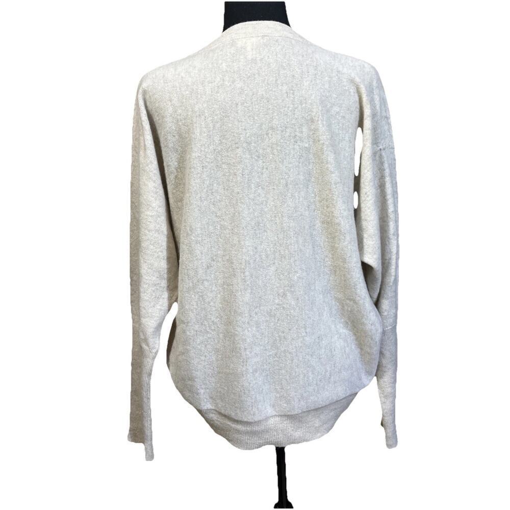 Garnet Hill Cashmere Sweater Womens Small Beige Relaxed Luxury Parisian Capsule - Picture 3 of 12